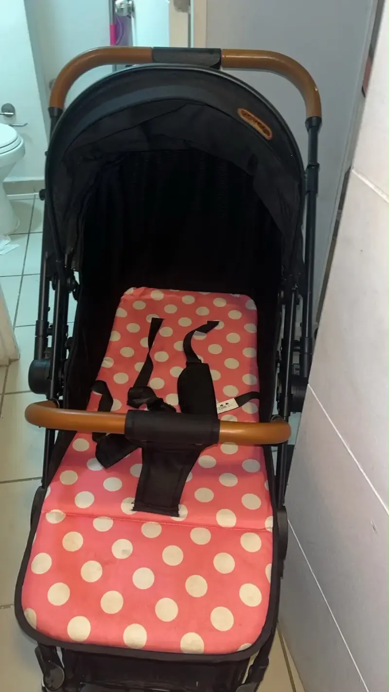 Coche de bebé Iwalky plegable con diseño de lunares - 3