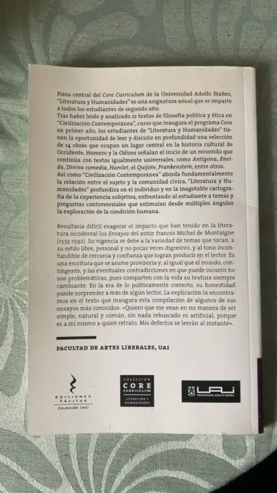 Libro Ensayos de Montaigne - Ediciones Tácitas - miniatura 2