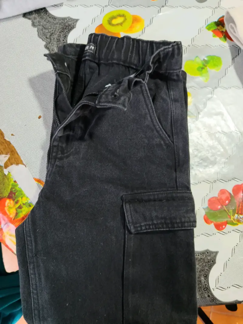 Pantalones cargo negros para niño - 1