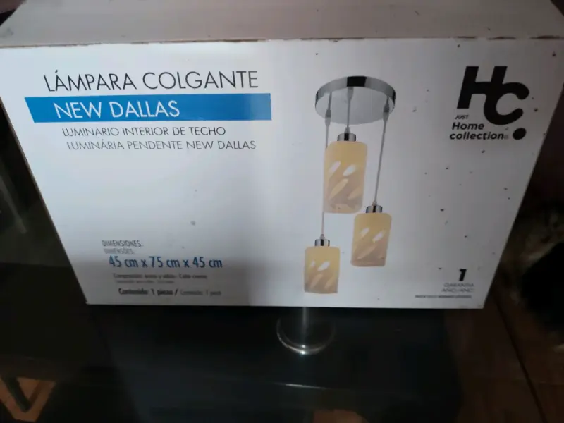 Lámpara colgante Just Home Collection New Dallas 3 luces - 2