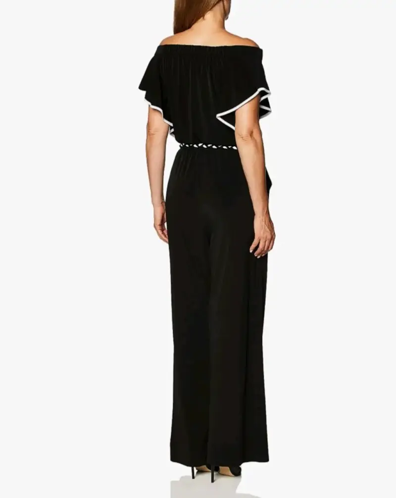 Enterito Calvin Klein negro elegante para mujer - 3