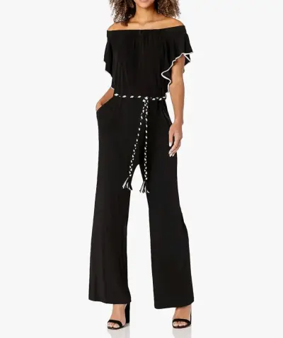 Enterito Calvin Klein negro elegante para mujer - miniatura 5