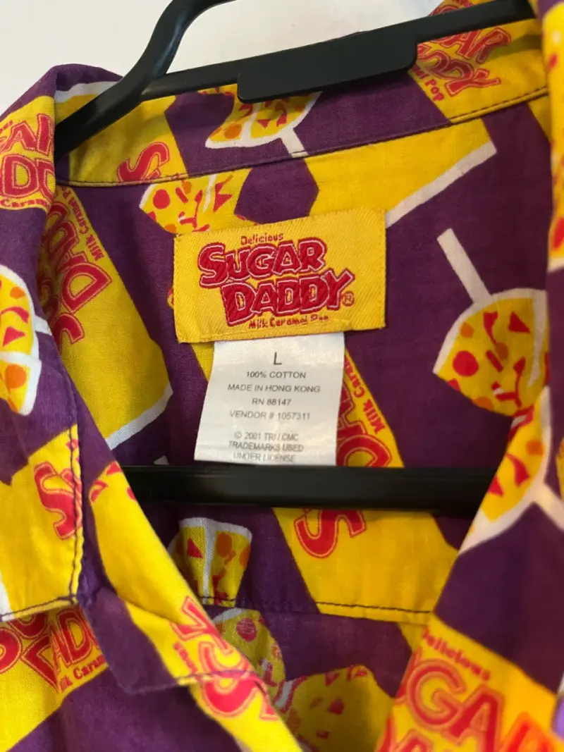 Camisa vintage Sugar Daddy estampada colorida - 2