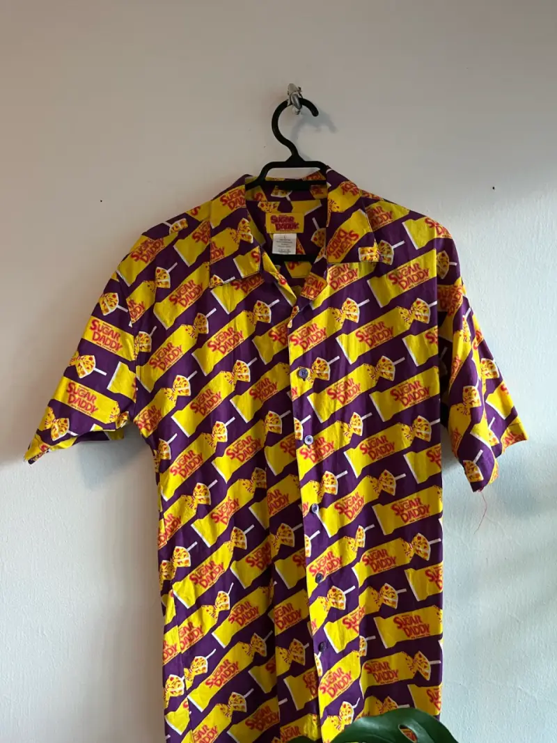Camisa vintage Sugar Daddy estampada colorida - 3