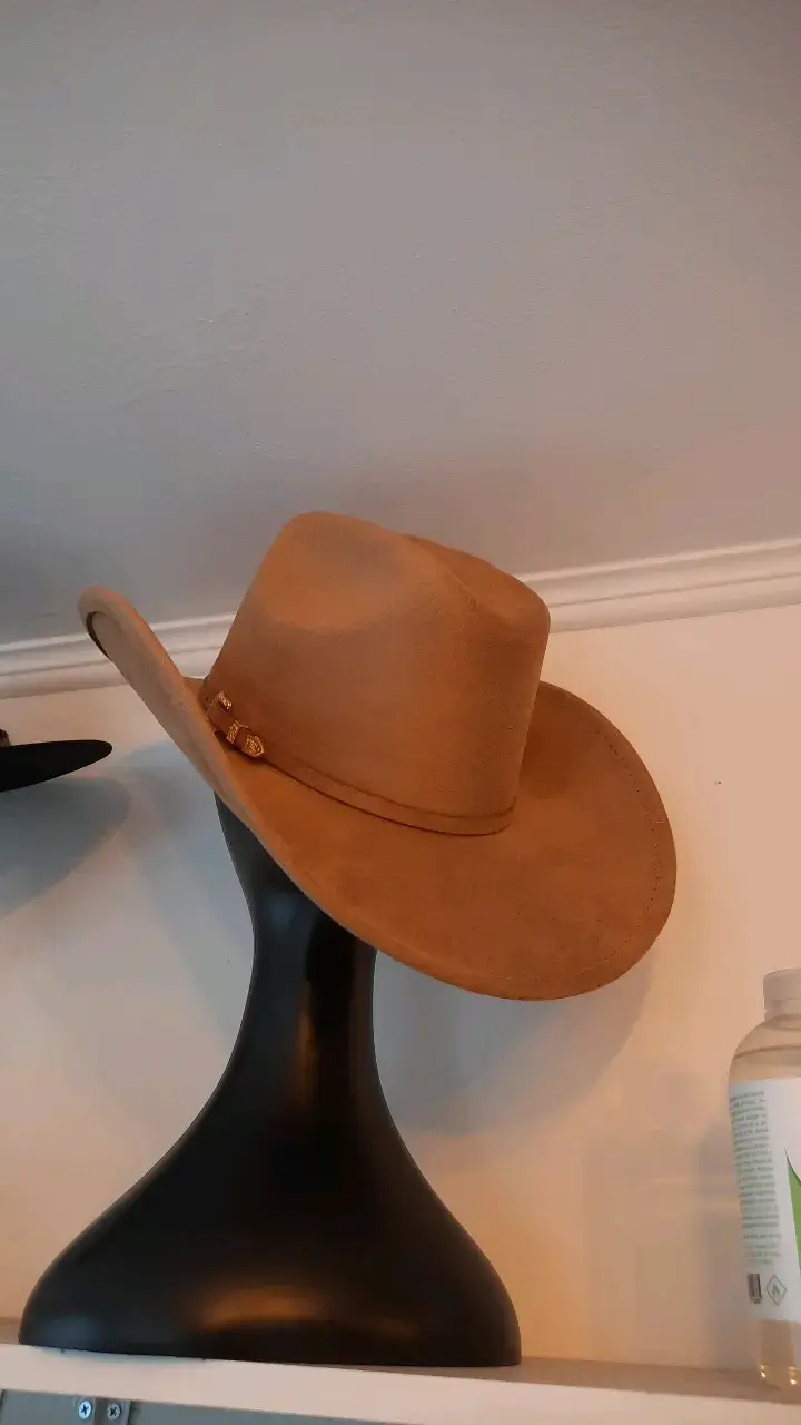 Sombrero vaquero de fieltro marrón - 1