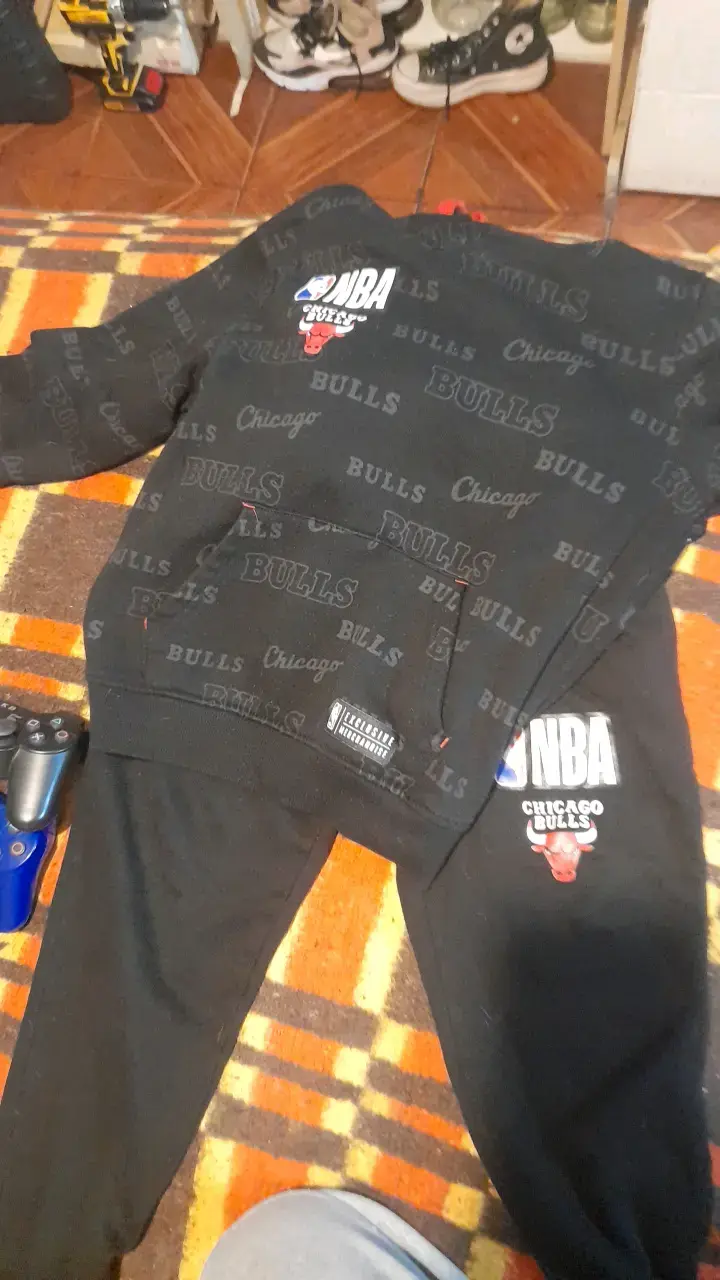 Conjunto deportivo NBA Chicago Bulls negro