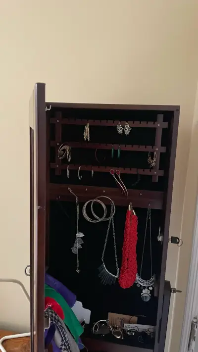 Espejo Joyero de Pie con Organizador - miniatura 6