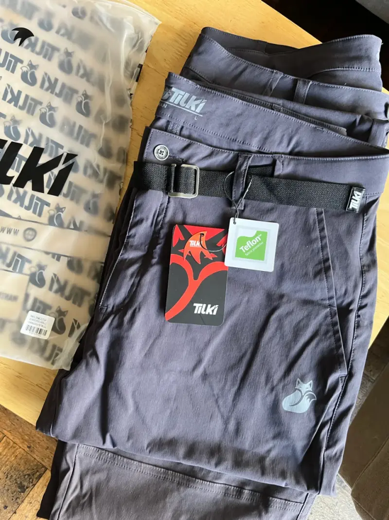 Pantalón outdoor gris Tilki con protección Teflon - 1