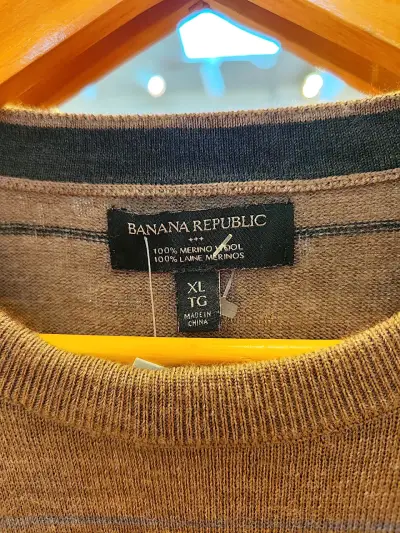 Suéter de lana marrón Banana Republic - miniatura 4