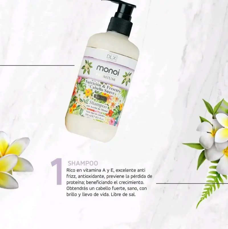 Set de Shampoo y Acondicionador DLX Monoi Premium - 2