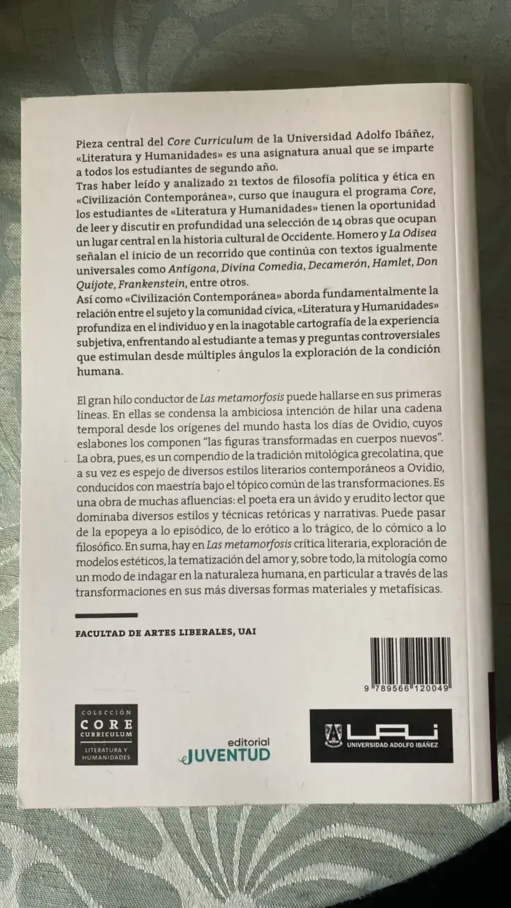 Libro 'Las Metamorfosis' de Ovidio - 2