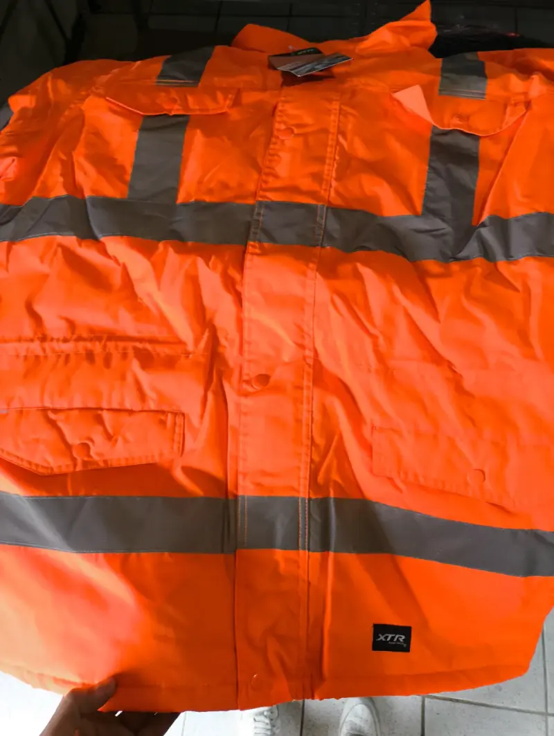 Chaqueta reflectante de seguridad naranja XTR