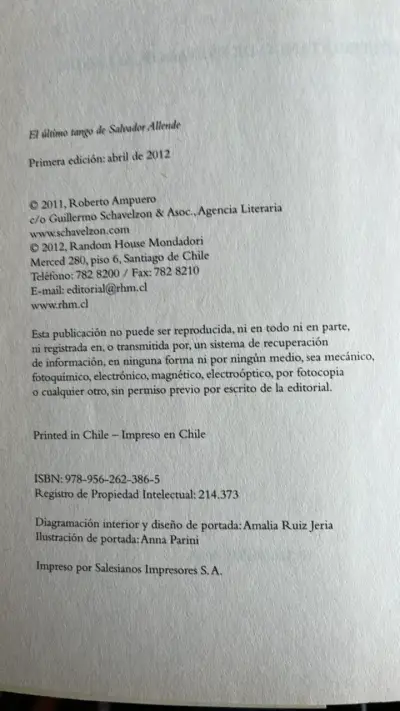 Libro 'El Último Tango de Salvador Allende' de Roberto Ampuero - miniatura 3