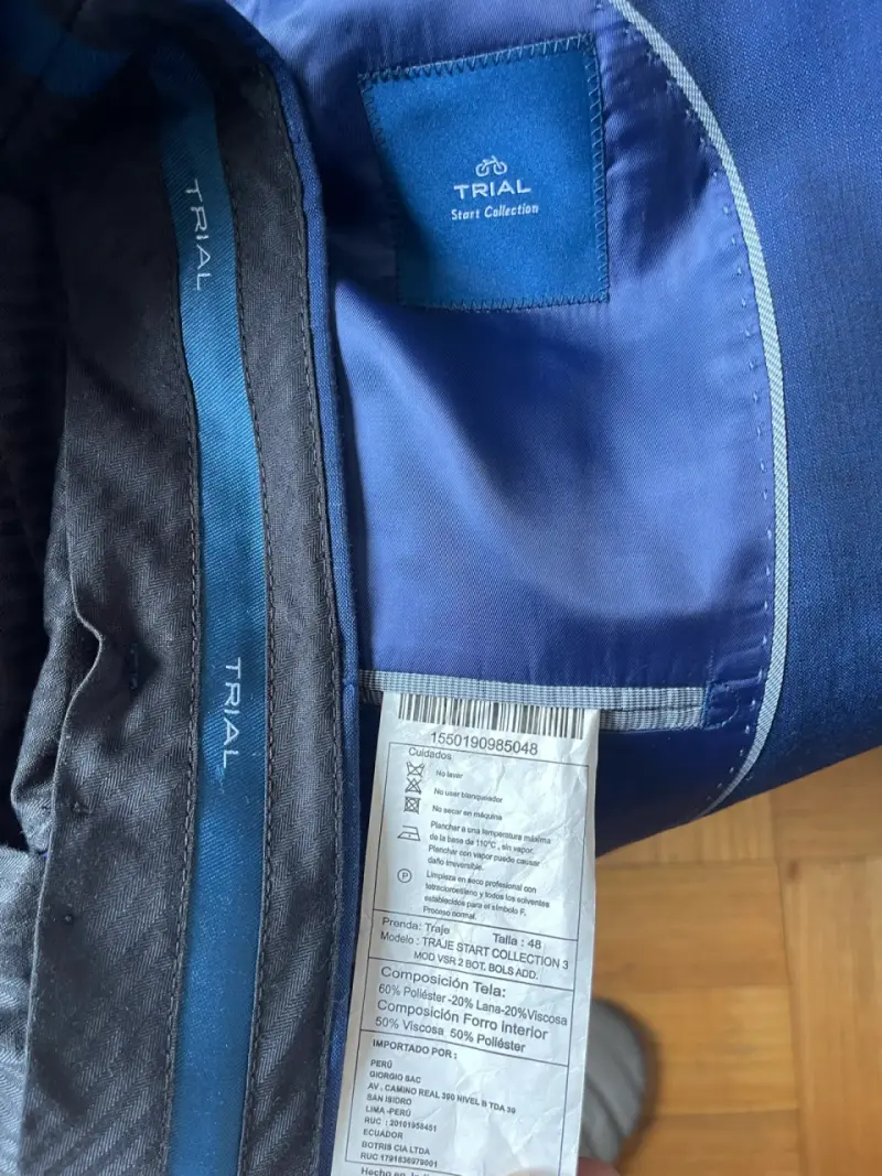 Traje azul para hombre - 2