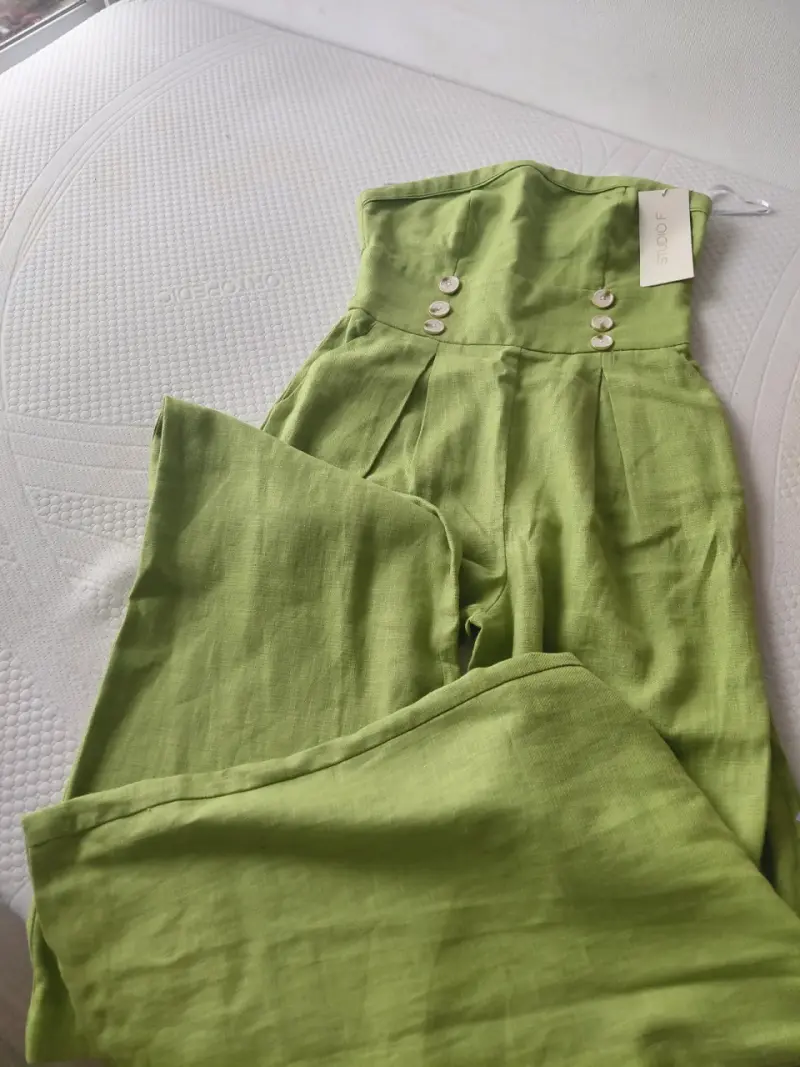 Jeans de mezclilla azul claro para mujer - 2