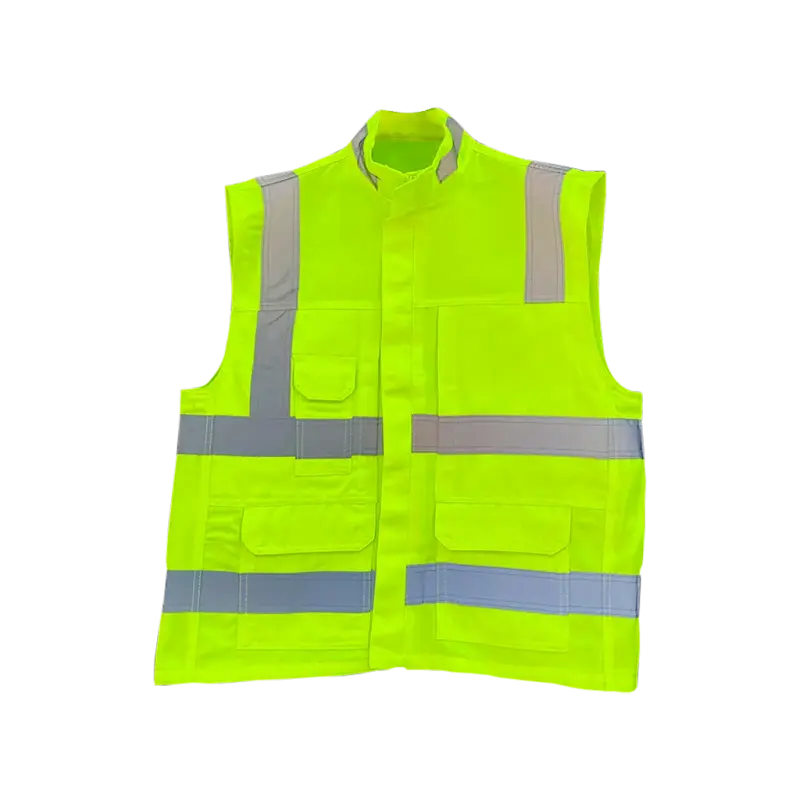Chaleco reflectante de seguridad amarillo - 2