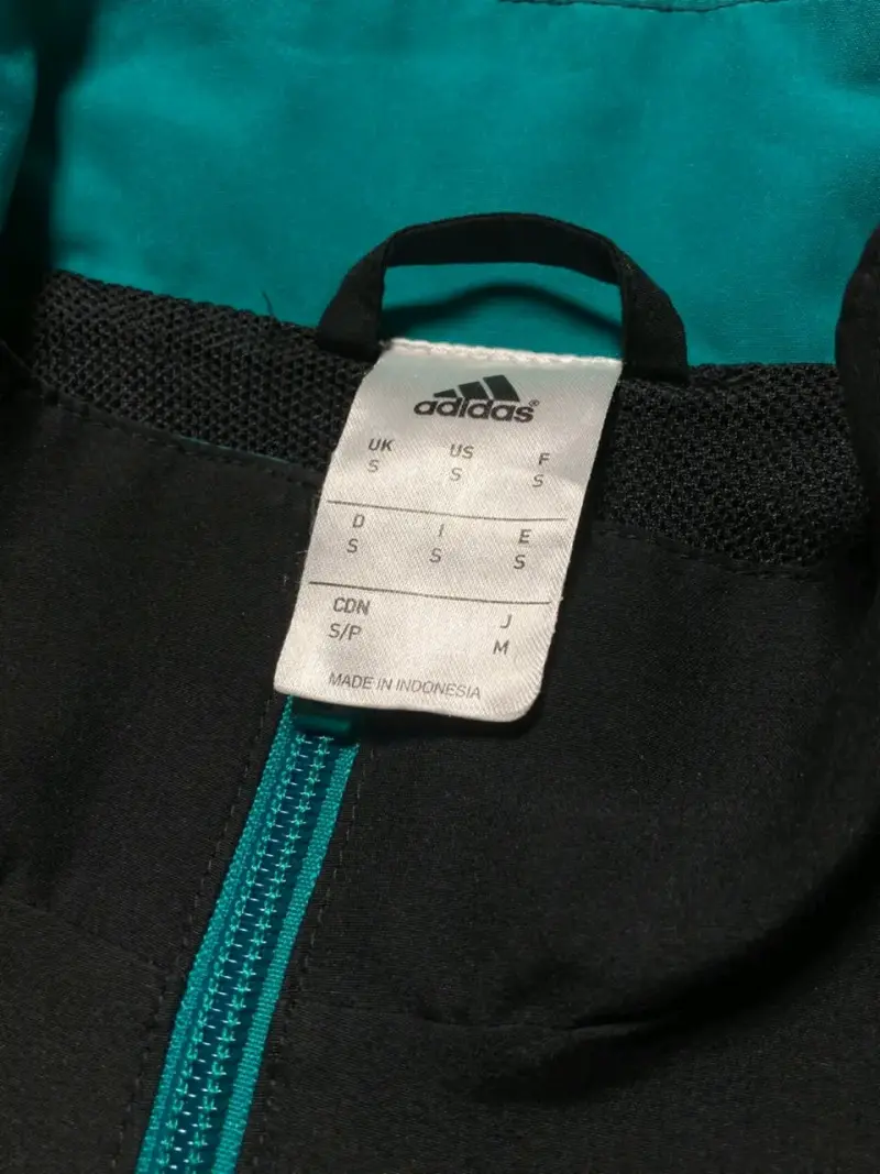 Cortavientos Adidas negro y calipso - 3