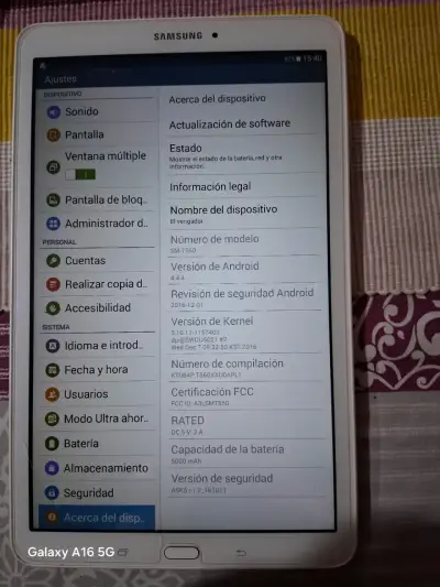 Tablet Samsung Galaxy Tab E con Android - miniatura 3
