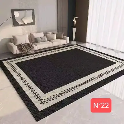 Alfombra moderna geométrica multicolor para sala - miniatura 4