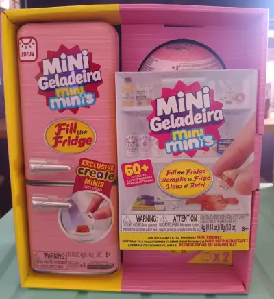 Mini refrigerador de juguete con accesorios - miniatura 2