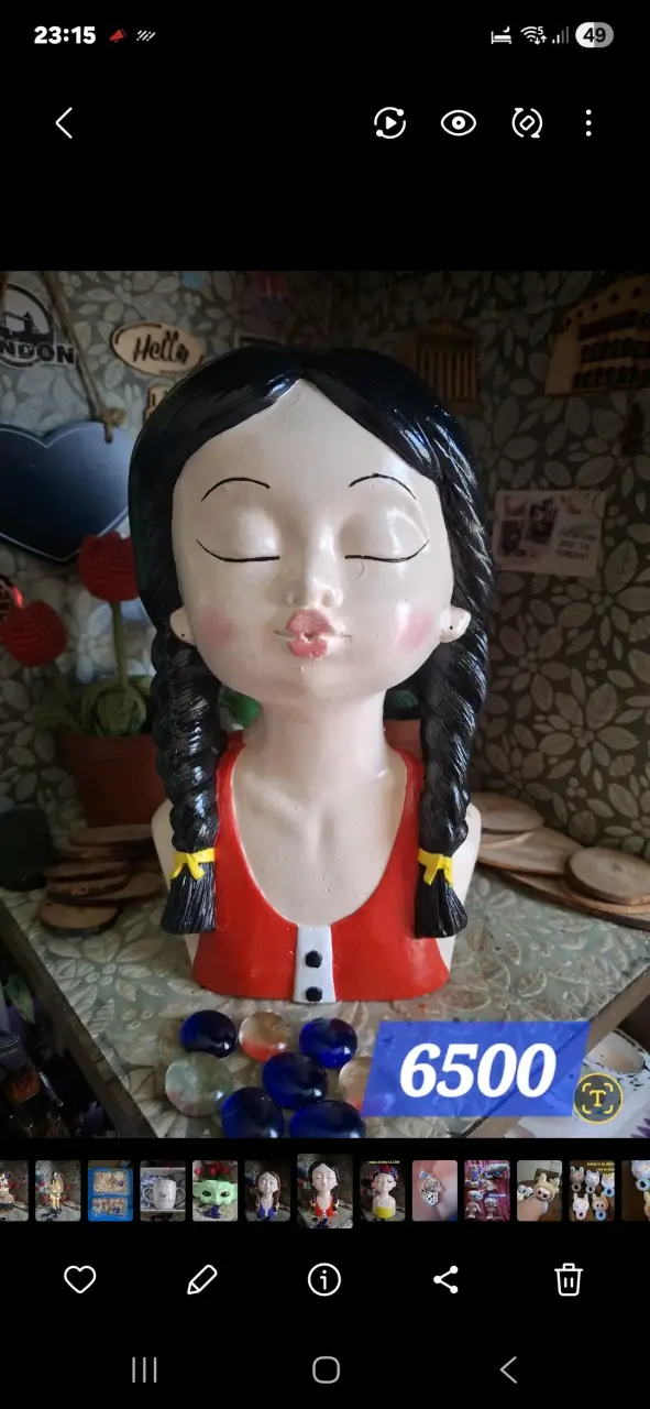 Macetero decorativo material yeso