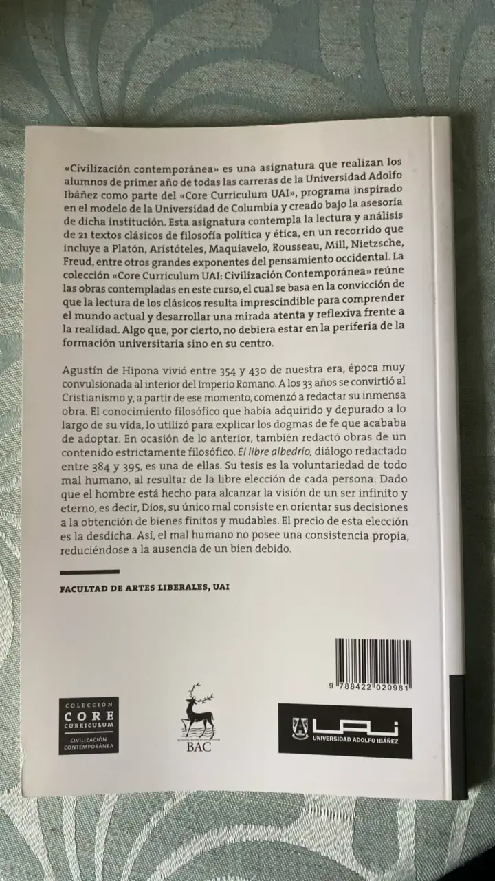 Libro 'El libre albedrío' de Agustín de Hipona - 2