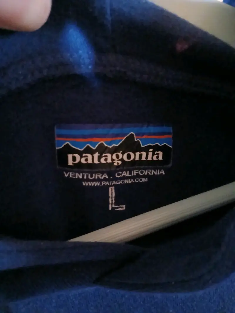 Polerón con capucha Patagonia azul - 3