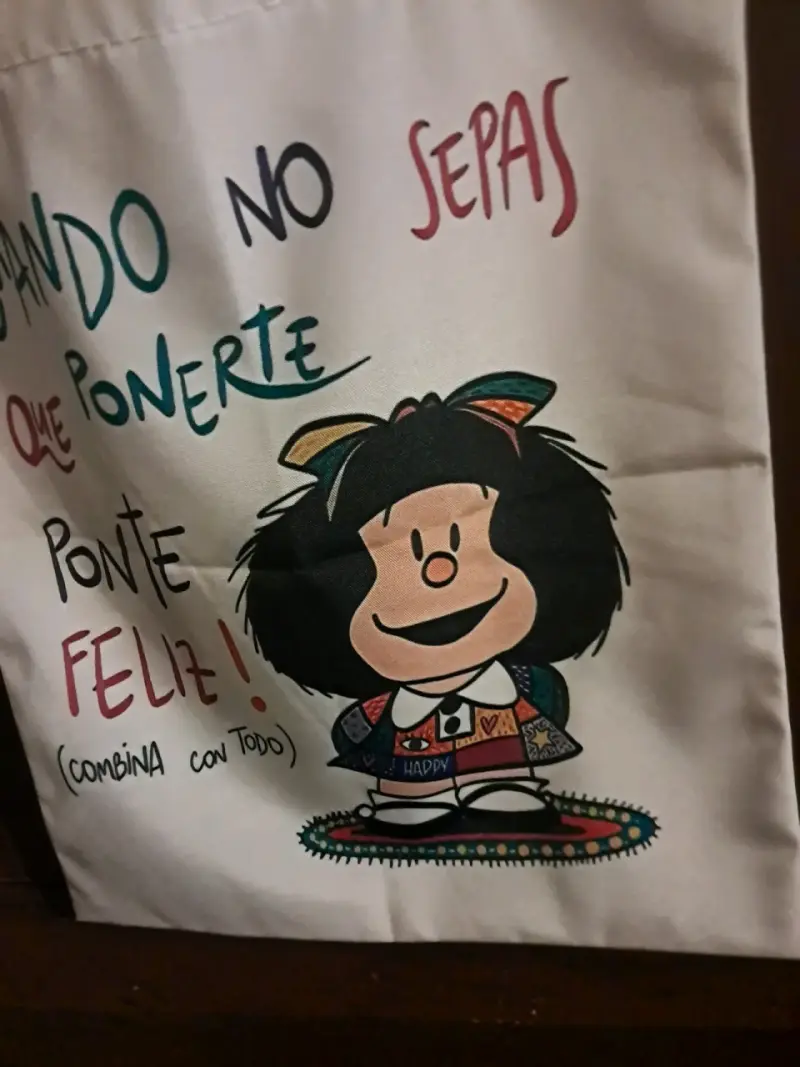 Bolsa de tela con diseño de Mafalda - 3