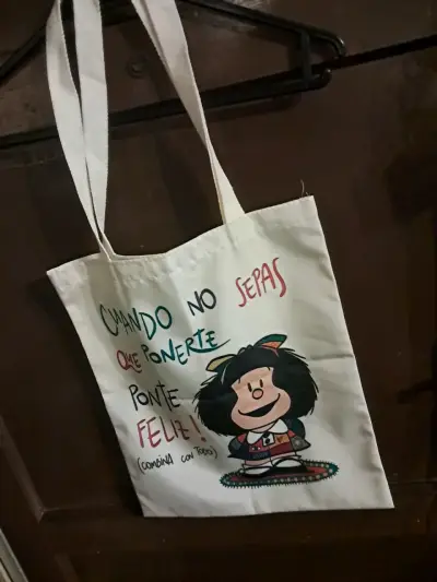 Bolsa de tela con diseño de Mafalda - miniatura 4