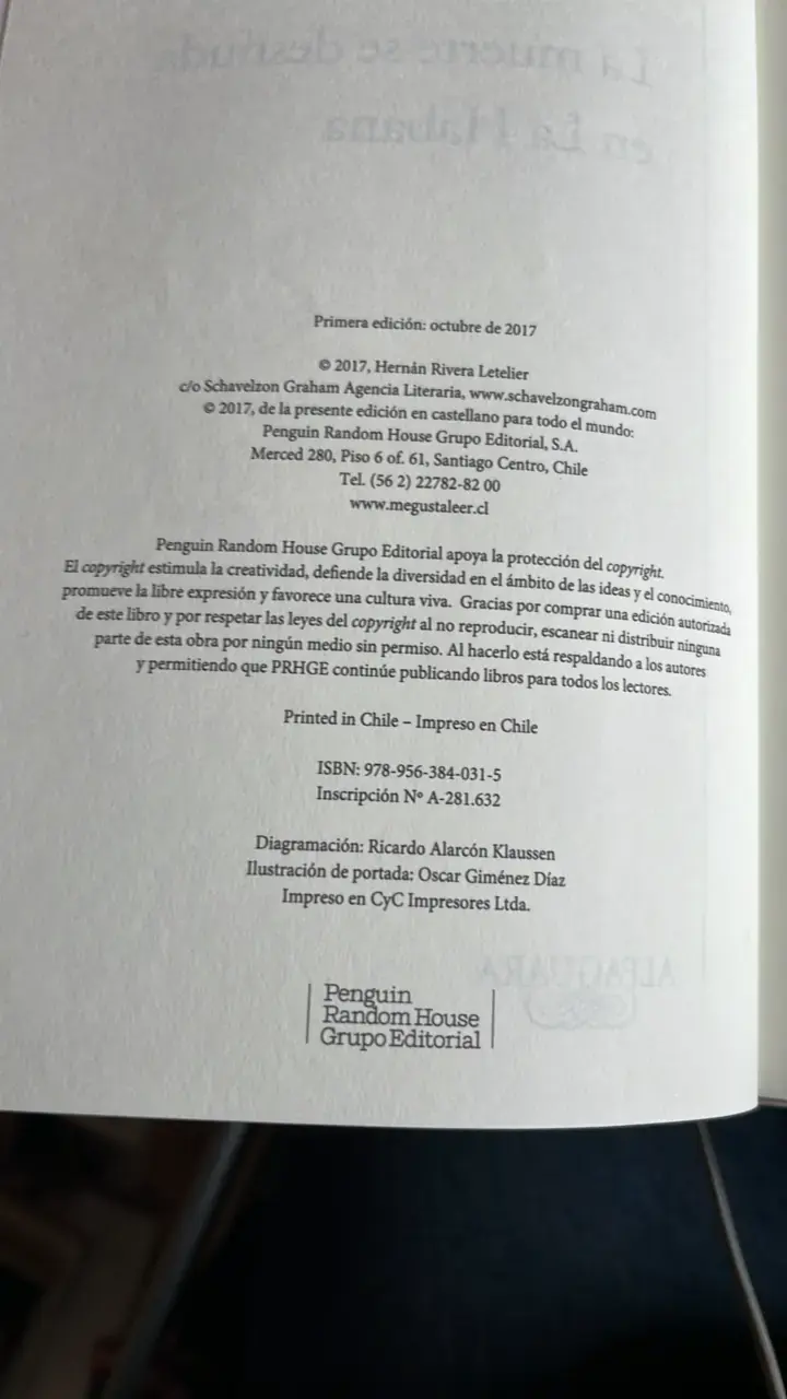 Libro 'La muerte se desnuda en La Habana' de Hernán Rivera Letelier - 3