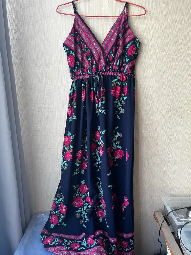 Vestido largo floral bohemio