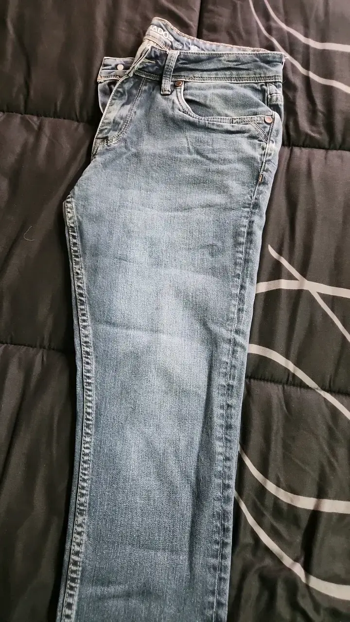 Jeans azul para hombre de mezclilla