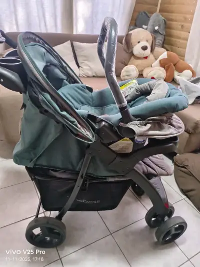 Coche de bebé Bebesit plegable con bandeja - miniatura 3