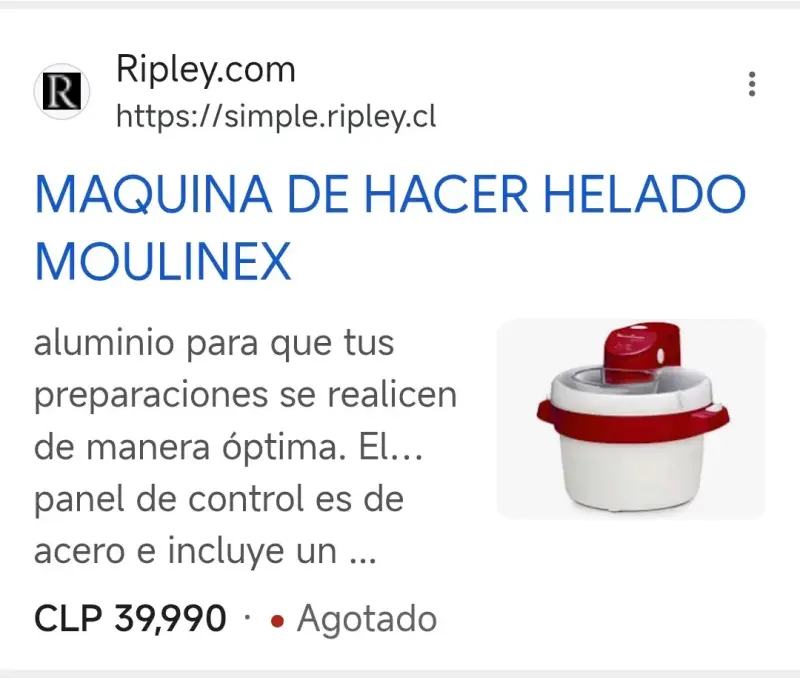 Máquina para hacer helados Moulinex - 4
