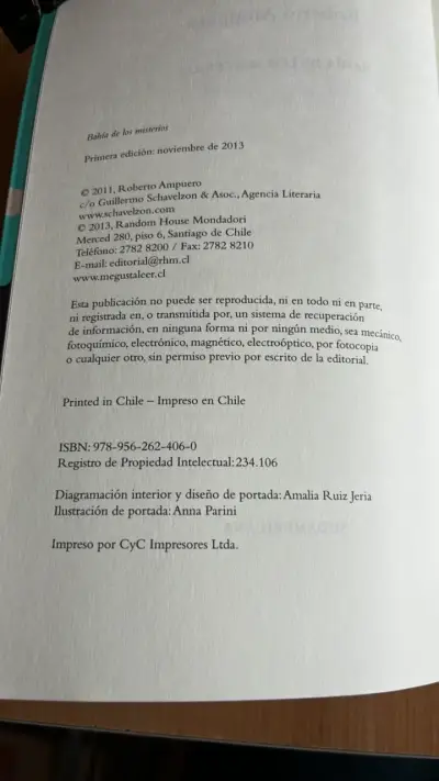 Libro 'Bahía de los misterios' de Roberto Ampuero - miniatura 3