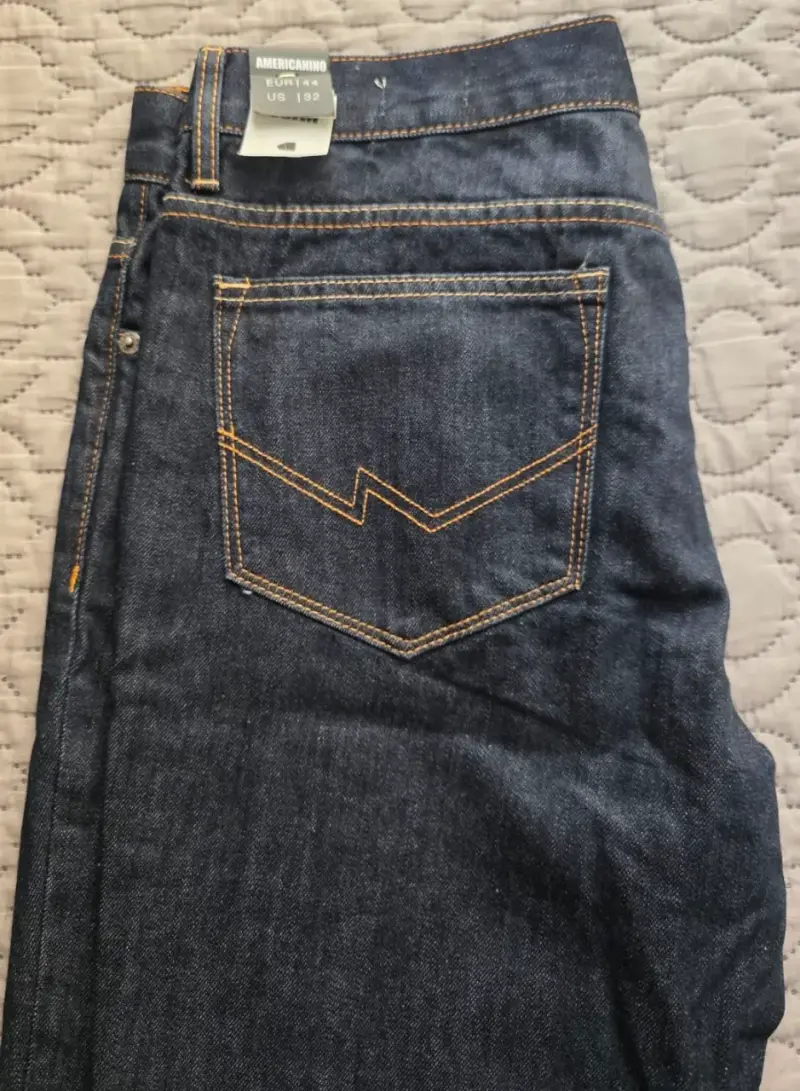 👖🔵 Jeans Americanino azul slim fit – Talla 44 - 3