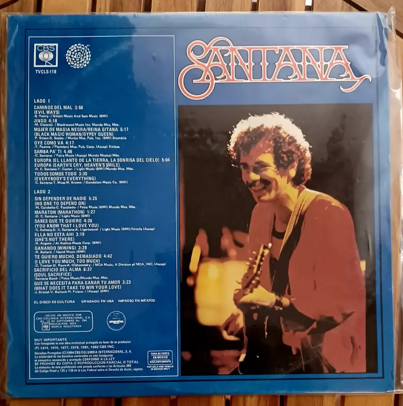 Vinilo Santana 15 Auténticos Éxitos Serie de Colección - 2