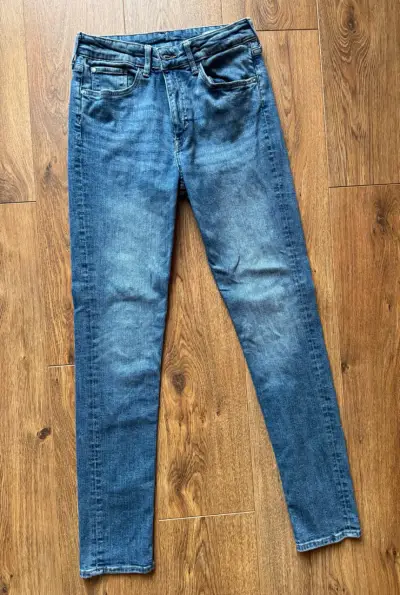 Jeans azul clásico H&M para niño talla 14 ajustabl - miniatura 1