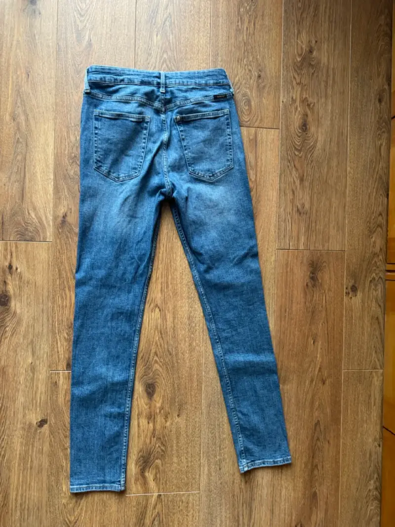 Jeans azul clásico H&M para niño talla 14 ajustabl - 2