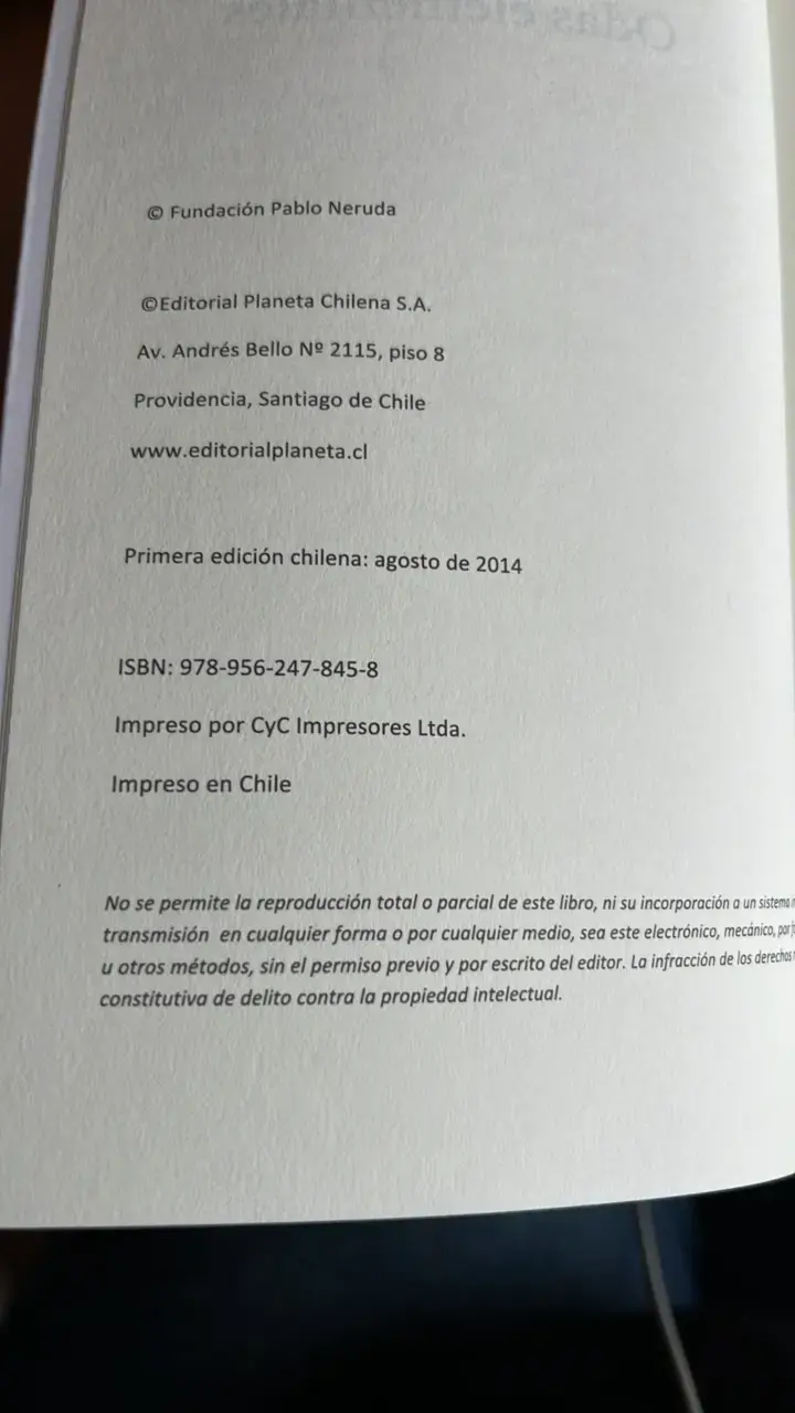 Libro 'Odas Elementales' de Pablo Neruda - 3