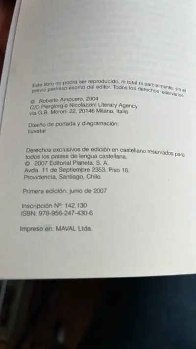 Libro Halcones de la Noche de Roberto Ampuero - miniatura 3