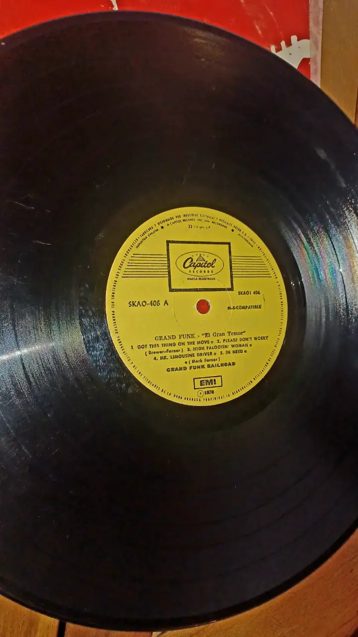 Vinilo Grand Funk El Gran Temor EMI - 2
