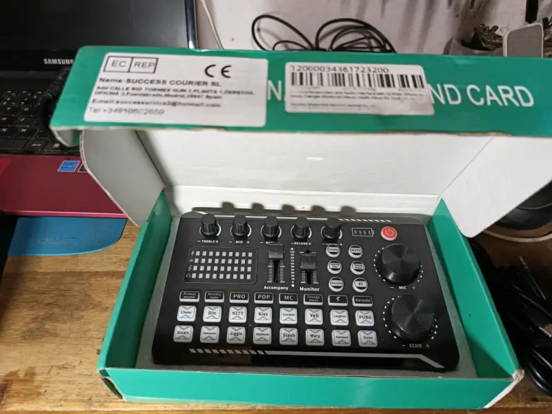 Tarjeta de sonido para streaming y grabación