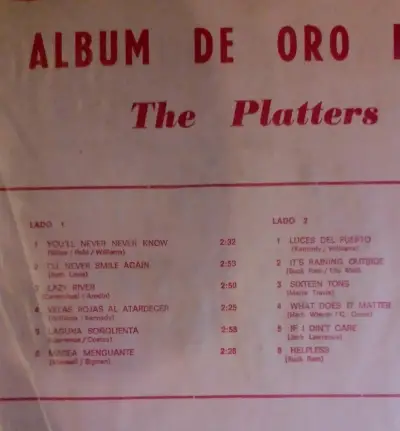 Vinilo The Platters Encore Of Golden Hits Nº2 - miniatura 5