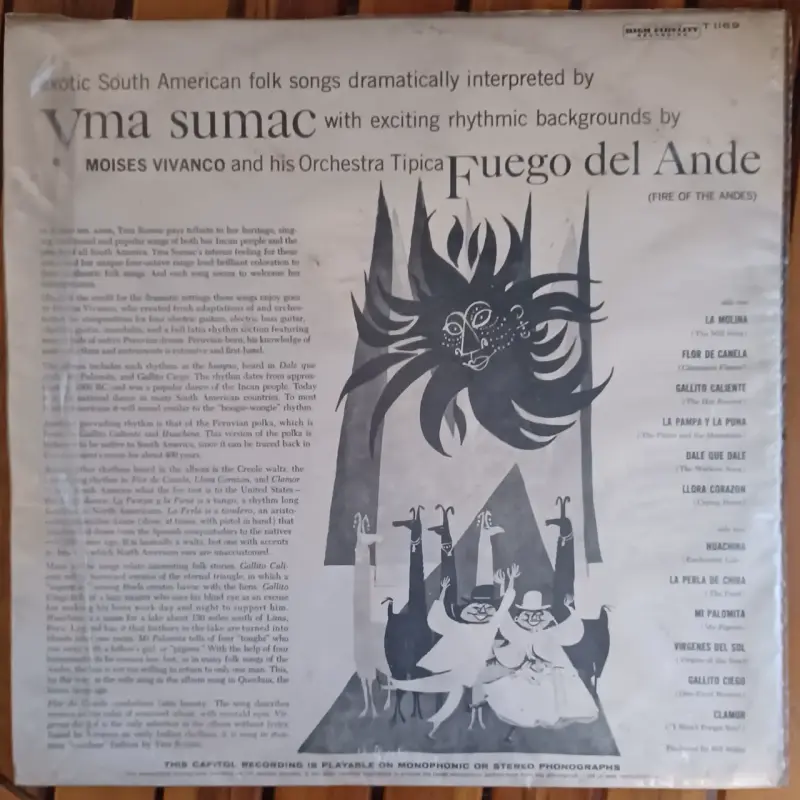 Vinilo Fuego del Ande de Yma Sumac - 3