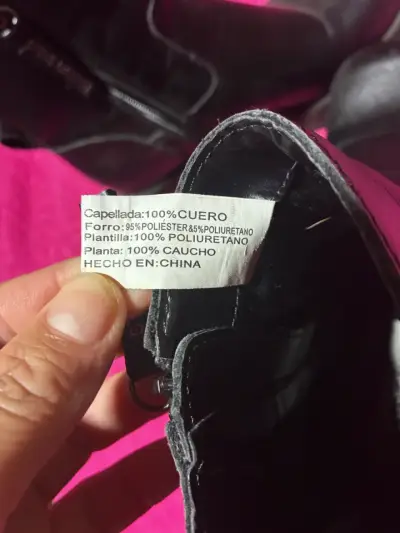 Botines de cuero negro con plataforma - miniatura 4
