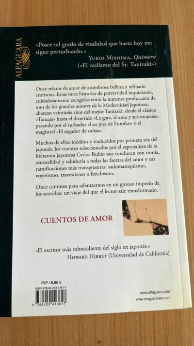 Libro 'Cuentos de amor' de Junichiro Tanizaki - miniatura 2