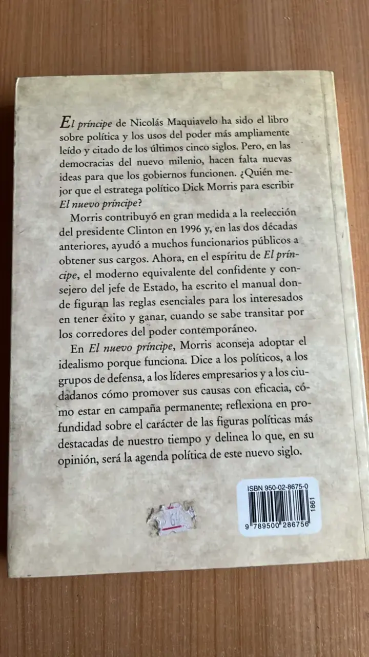 Libro El Nuevo Príncipe de Dick Morris - 2