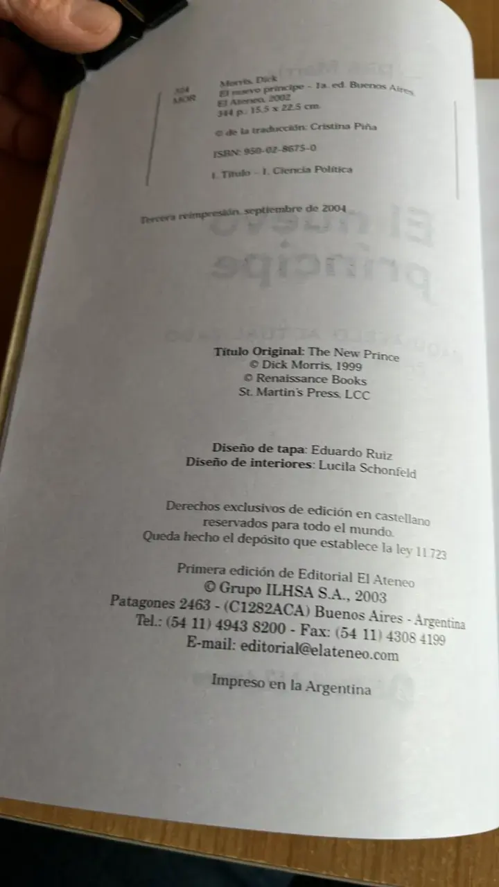 Libro El Nuevo Príncipe de Dick Morris - 3