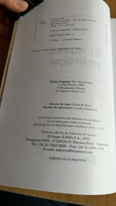 Libro El Nuevo Príncipe de Dick Morris - miniatura 3